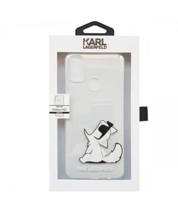 Karl Lagerfeld Choupette Fun Case for Samsung Galaxy M21 - Transparent