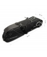 Wozinsky spacious bicycle saddle bag saddle bag large 12l black (WBB9BK)