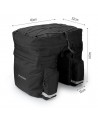 Wozinsky 60L spacious bike rack bag (rain cover included) black (WBB13BK)