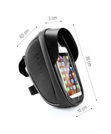 Wozinsky Bike Handlebar Bag with Phone Case 1L Black (WBB16BK)