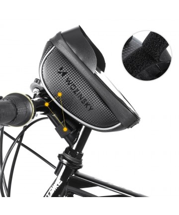 Wozinsky Bike Handlebar Bag with Phone Case 1L Black (WBB16BK)