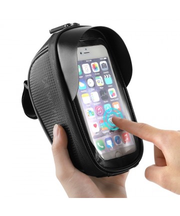 Wozinsky Bike Handlebar Bag with Phone Case 1L Black (WBB16BK)