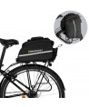 Wozinsky large bike rack bag 35l + rain cover black (WBB19BK)