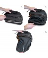 Wozinsky large bike rack bag 35l + rain cover black (WBB19BK)