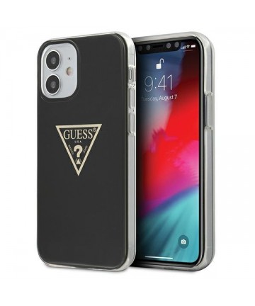 Guess GUHCP12SPCUMPTBK iPhone 12 mini 5.4" black/black hardcase Metallic Collection