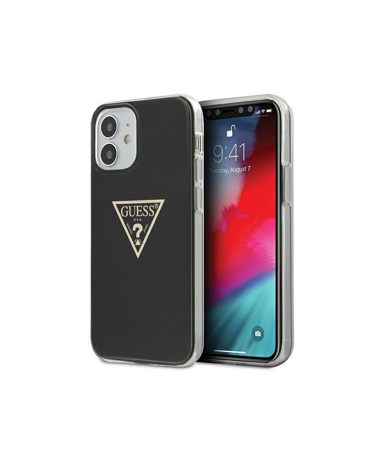 Guess GUHCP12SPCUMPTBK iPhone 12 mini 5.4" black/black hardcase Metallic Collection