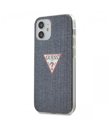 Guess GUHCP12SPCUJULDB iPhone 12 mini 5.4" navy/dark blue hardcase Jeans Collection