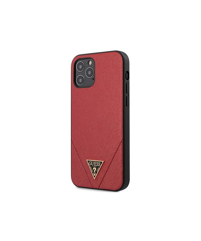 Guess GUHCP12LVSATMLRE iPhone 12 Pro Max 6.7" red/red hardcase Saffiano