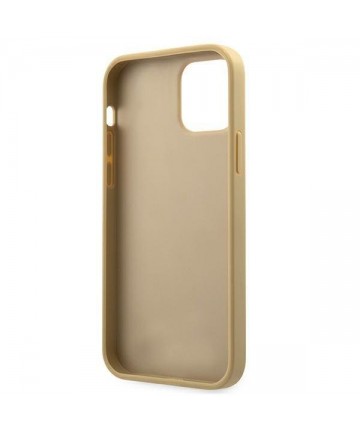 Guess GUHCP12SPUVQTMLBE iPhone 12 mini 5.4" gold/gold hardcase V-Quilted Collection
