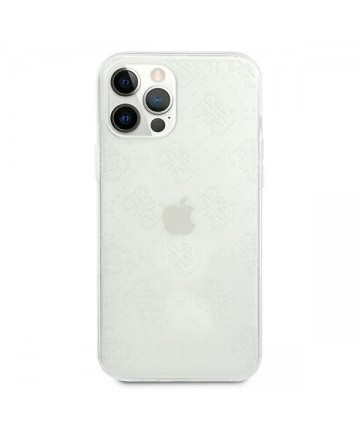 Guess GUHCP12L3D4GTR iPhone 12 Pro Max 6.7" transparent hardcase 4G 3D Pattern Collection