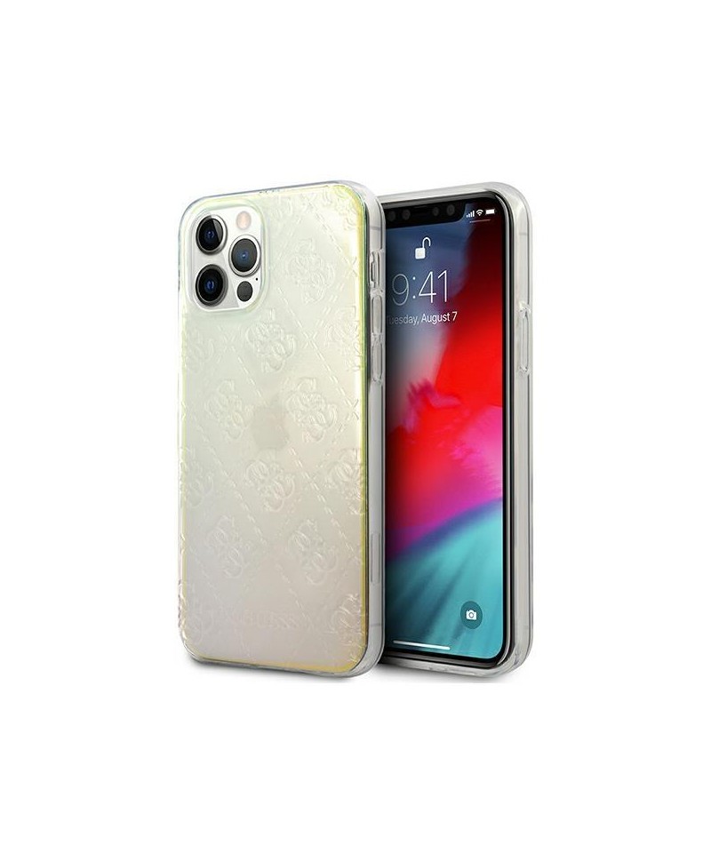 Guess GUHCP12M3D4GIRBL iPhone 12/12 Pro 6.1" iridescent/iridescent hardcase 4G 3D Pattern Collection