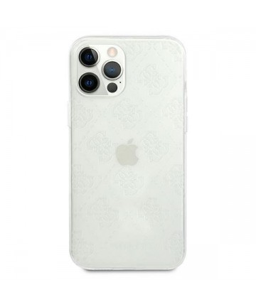 Guess GUHCP12M3D4GTR iPhone 12/12 Pro 6.1" transparent hardcase 4G 3D Pattern Collection