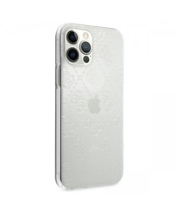 Guess GUHCP12M3D4GTR iPhone 12/12 Pro 6.1" transparent hardcase 4G 3D Pattern Collection