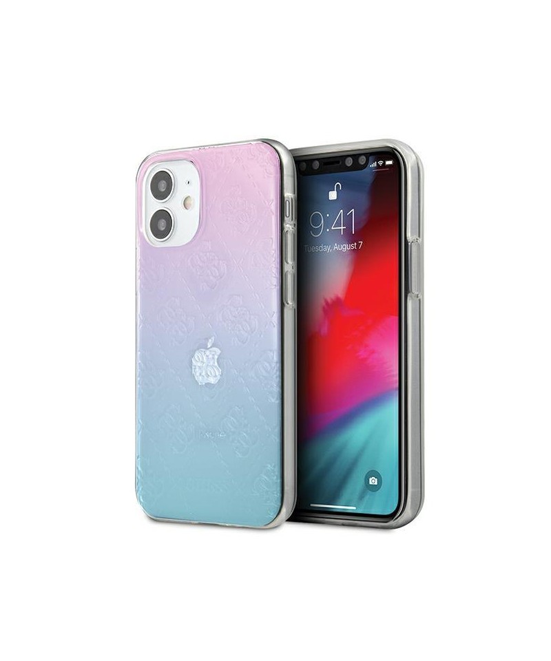 Guess GUHCP12S3D4GGBP iPhone 12 mini 5.4" blue-pink/blue&pink hardcase 4G 3D Pattern Collection