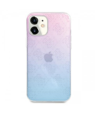 Guess GUHCP12S3D4GGBP iPhone 12 mini 5.4" blue-pink/blue&pink hardcase 4G 3D Pattern Collection