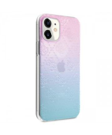 Guess GUHCP12S3D4GGBP iPhone 12 mini 5.4" blue-pink/blue&pink hardcase 4G 3D Pattern Collection