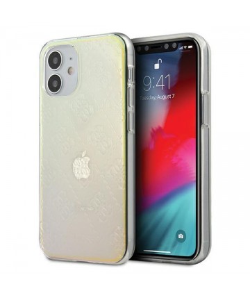 Guess GUHCP12S3D4GIRBL iPhone 12 mini 5.4" iridescent/opal hardcase 4G 3D Pattern Collection
