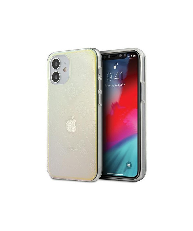 Guess GUHCP12S3D4GIRBL iPhone 12 mini 5.4" iridescent/opal hardcase 4G 3D Pattern Collection