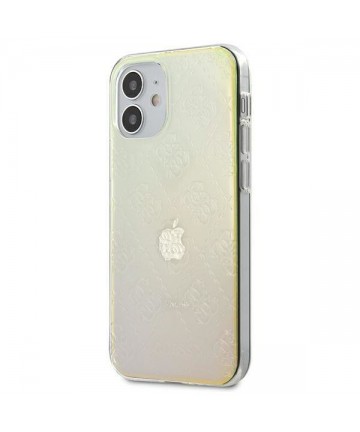 Guess GUHCP12S3D4GIRBL iPhone 12 mini 5.4" iridescent/opal hardcase 4G 3D Pattern Collection