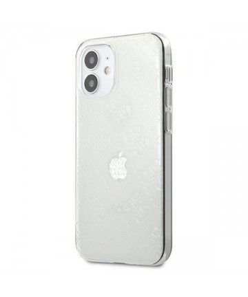 Guess GUHCP12S3D4GTR iPhone 12 mini 5.4" transparent hardcase 4G 3D Pattern Collection