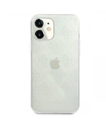 Guess GUHCP12S3D4GTR iPhone 12 mini 5.4" transparent hardcase 4G 3D Pattern Collection