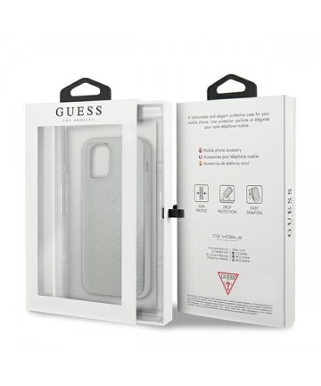 Guess GUHCP12S3D4GTR iPhone 12 mini 5.4" transparent hardcase 4G 3D Pattern Collection