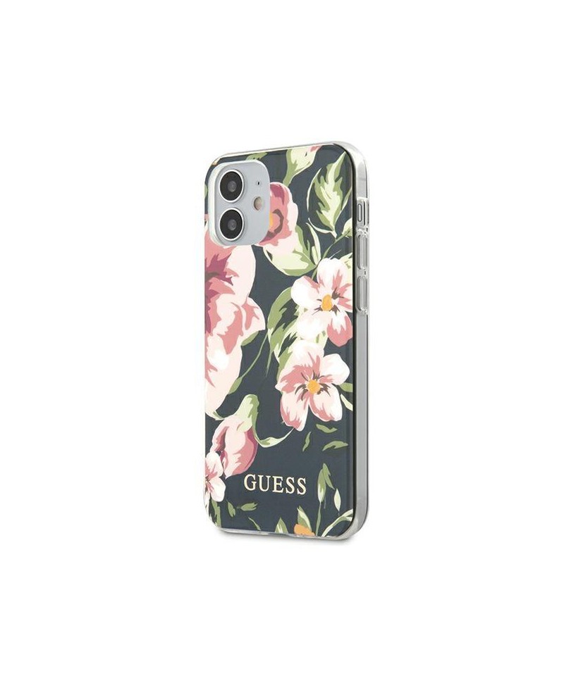 Guess GUHCP12SIMLFL03 iPhone 12 mini 5.4" navy/navy N°3 Flower Collection