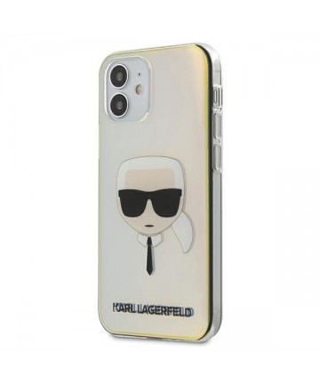 Karl Lagerfeld Iridescent Karl's Head Case for iPhone 12 mini - Multicolor