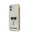 Karl Lagerfeld Iridescent Karl's Head Case for iPhone 12 mini - Multicolor