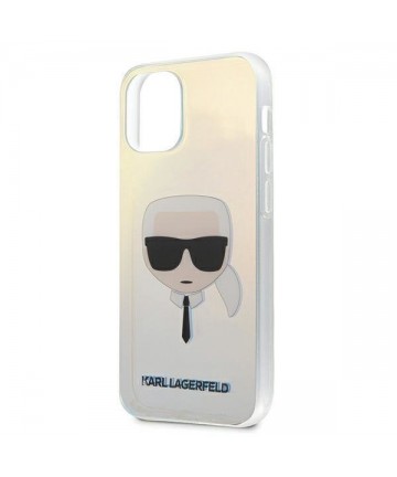 Karl Lagerfeld Iridescent Karl's Head Case for iPhone 12 mini - Multicolor