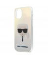 Karl Lagerfeld Iridescent Karl's Head Case for iPhone 12 mini - Multicolor
