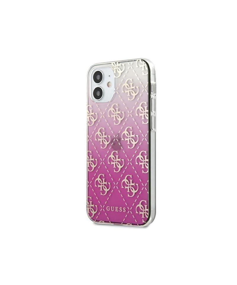 Guess GUHCP12SPCU4GGPI iPhone 12 mini 5.4" pink/pink hardcase 4G Gradient
