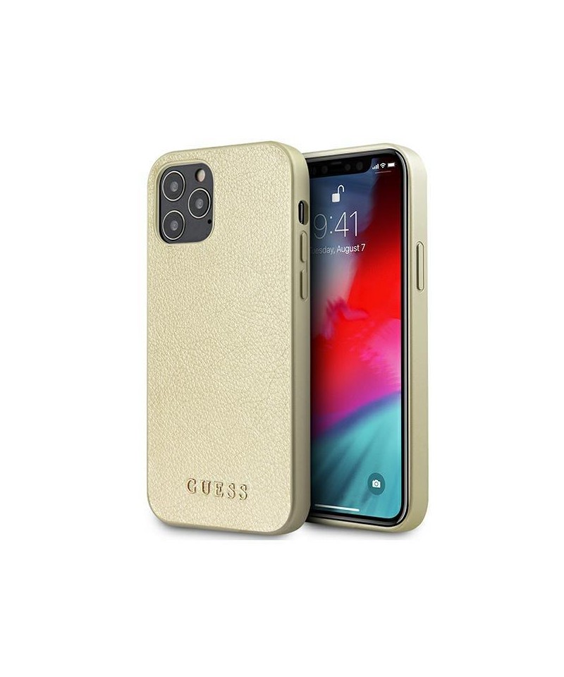 Guess GUHCP12LIGLGO iPhone 12 Pro Max 6.7" gold/gold hardcase Iridescent
