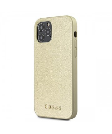 Guess GUHCP12LIGLGO iPhone 12 Pro Max 6.7" gold/gold hardcase Iridescent