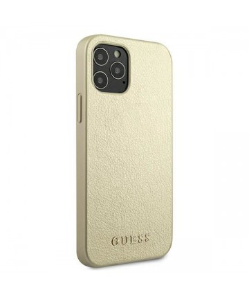 Guess GUHCP12LIGLGO iPhone 12 Pro Max 6.7" gold/gold hardcase Iridescent