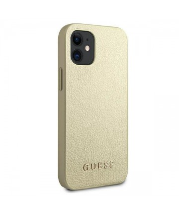 Guess GUHCP12SIGLGO iPhone 12 mini 5.4" gold/gold hardcase Iridescent