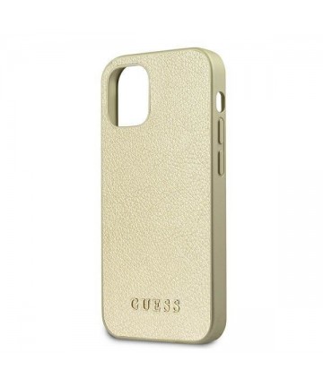 Guess GUHCP12SIGLGO iPhone 12 mini 5.4" gold/gold hardcase Iridescent