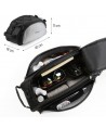 Wozinsky Bike Pannier Bag with Shoulder Strap 13L Black (WBB1BK)