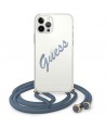 Guess GUHCP12LCRTVSBL iPhone 12 Pro Max 6.7" blue/blue hardcase Script Vintage