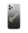 Guess GUHCP12LPCUGLSBK iPhone 12 Pro Max 6.7" black/black hardcase Glitter Gradient Script