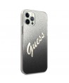 Guess GUHCP12LPCUGLSBK iPhone 12 Pro Max 6.7" black/black hardcase Glitter Gradient Script