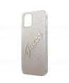 Guess GUHCP12LPCUGLSGO iPhone 12 Pro Max 6.7" gold/gold hardcase Glitter Gradient Script