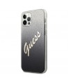 Guess GUHCP12MPCUGLSBK iPhone 12/12 Pro 6.1" black/black hardcase Glitter Gradient Script