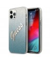 Guess GUHCP12MPCUGLSBL iPhone 12/12 Pro 6.1" blue/blue hardcase Glitter Gradient Script