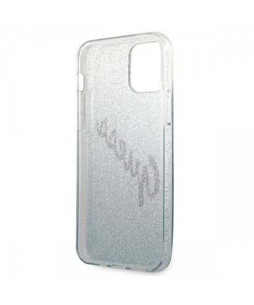 Guess GUHCP12MPCUGLSBL iPhone 12/12 Pro 6.1" blue/blue hardcase Glitter Gradient Script