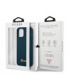 Guess GUHCP12SLSLMGBL iPhone 12 mini 5.4" blue/blue hardcase Metal Logo Script