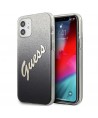 Guess GUHCP12SPCUGLSBK iPhone 12 mini 5.4" black/black hardcase Glitter Gradient Script