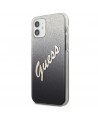 Guess GUHCP12SPCUGLSBK iPhone 12 mini 5.4" black/black hardcase Glitter Gradient Script