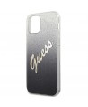 Guess GUHCP12SPCUGLSBK iPhone 12 mini 5.4" black/black hardcase Glitter Gradient Script