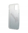 Guess GUHCP12SPCUGLSBL iPhone 12 mini 5.4" blue/blue hardcase Glitter Gradient Script